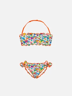 Bikini a fascia da bambina con stampa Liberty | EDIZIONE SPECIALE LIBERTY