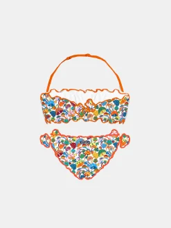 Bikini a fascia da bambina con stampa Liberty | EDIZIONE SPECIALE LIBERTY