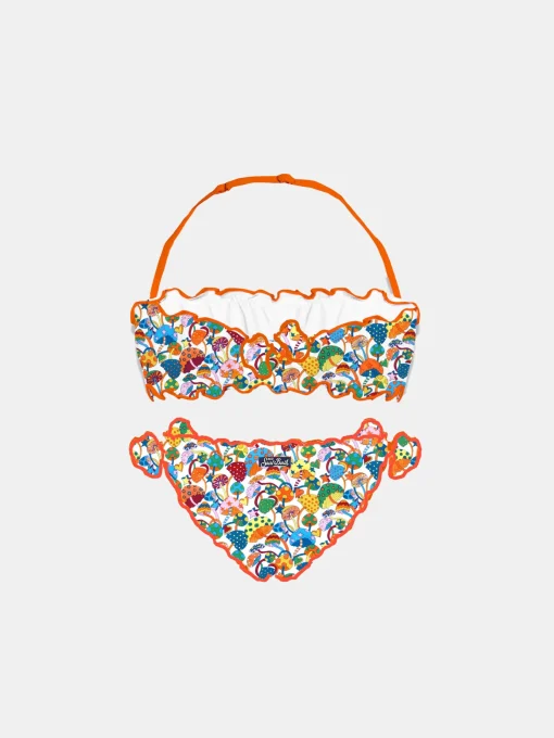 Bikini a fascia da bambina con stampa Liberty | EDIZIONE SPECIALE LIBERTY