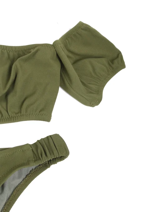 Bikini a fascia verde militare