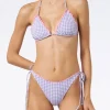 Bikini a triangolo a quadretti