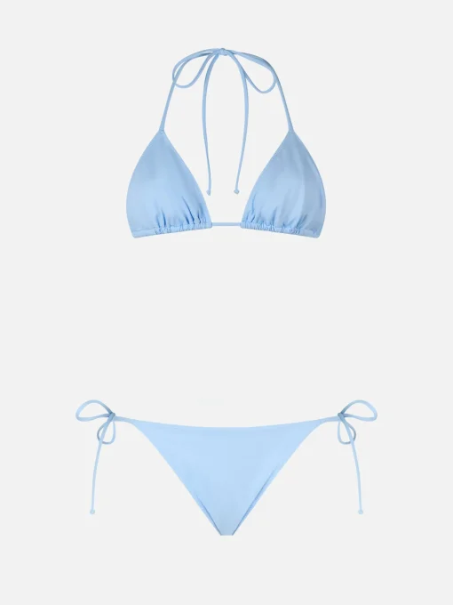 Bikini a triangolo azzurro chiaro da donna Leah Marielle