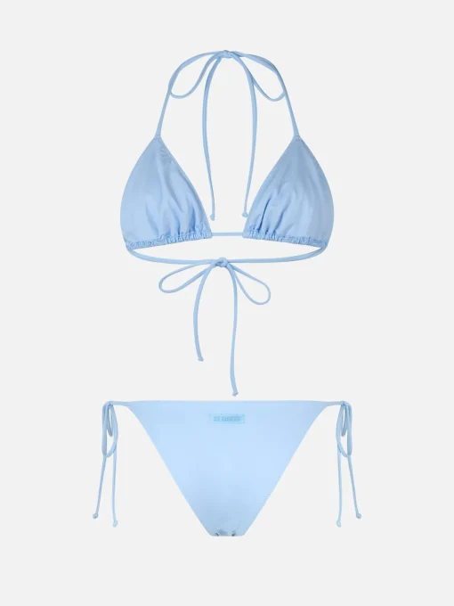 Bikini a triangolo azzurro chiaro da donna Leah Marielle