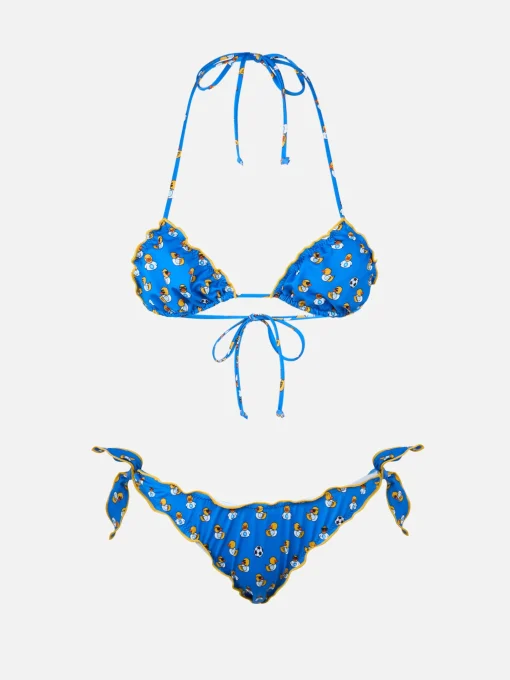 Bikini a triangolo classico stampa Ducky Napoli da donna Sarius | SSC NAPOLI SPECIAL EDITION