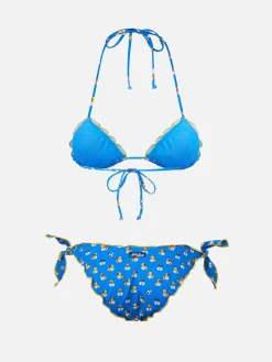 Bikini a triangolo classico stampa Ducky Napoli da donna Sarius | SSC NAPOLI SPECIAL EDITION