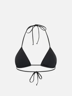 Bikini a triangolo paillettes nere da donna Leah Marielle