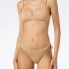 Bikini bralette con frange effetto camoscio