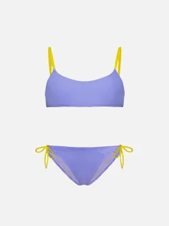 Bikini da bambina a bralette con ricamo Dreaming St. Barth