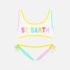 Bikini da bambina a bralette con toppa St Barth