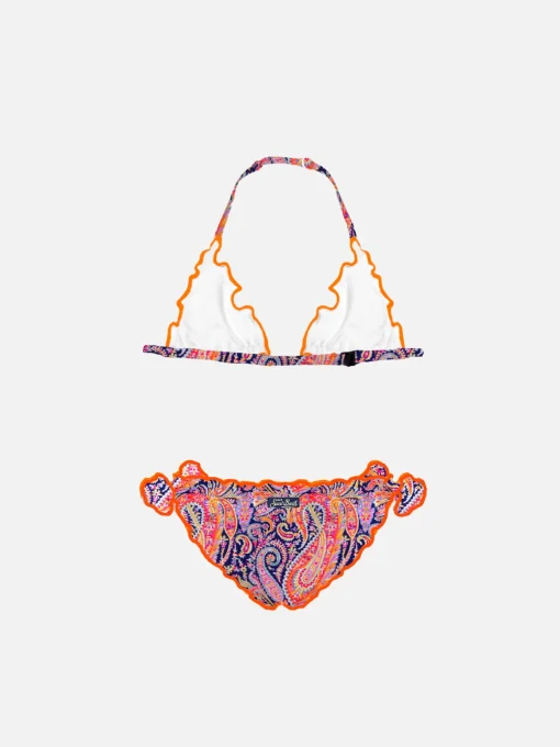 Bikini da bambina a triangolo con stampa Liberty | EDIZIONE SPECIALE LIBERTY