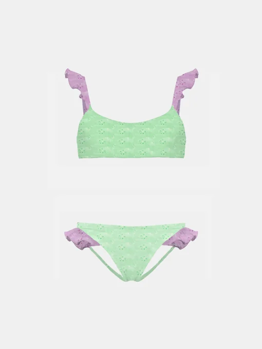 Bikini da bambina con volant