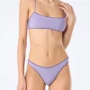 Bikini da donna a bralette lilla lurex Sadie Naomi