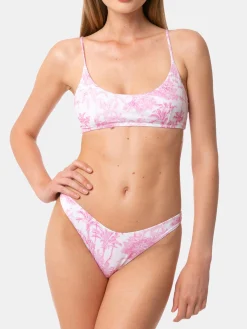 Bikini da donna a bralette con stampa giungla