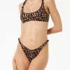 Bikini da donna a bralette con stampa leopardata