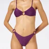 Bikini da donna a bralette in lurex