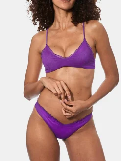 Bikini da donna a bralette viola