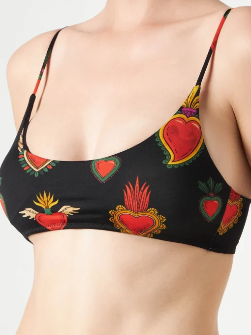 Bikini da donna a bralette cuori sacri