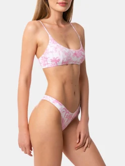 Bikini da donna a bralette con stampa giungla