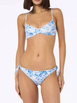 Bikini da donna a bralette con scollo floreale May Yali