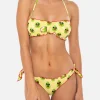 Bikini da donna a fascia con stampa avocado