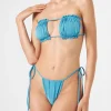 Bikini da donna a fascia in lurex