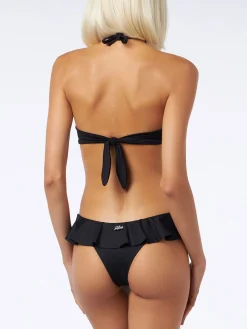 Bikini da donna a fascia colore nero