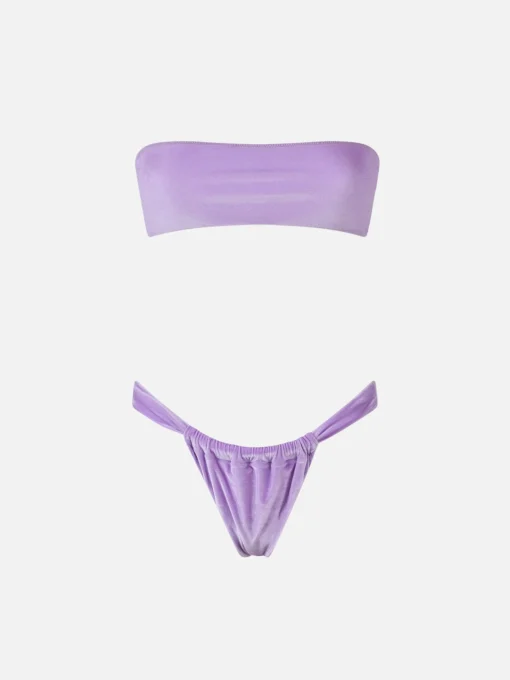 Bikini da donna a fascia in ciniglia Rebby Noelle