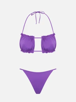 Bikini da donna a fascia viola