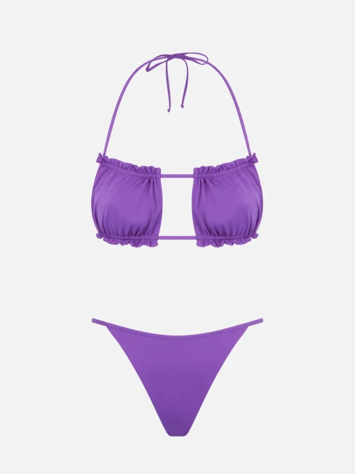 Bikini da donna a fascia viola