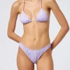Bikini da donna a triangolo lilla con volant Nilly Nalu