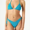 Bikini da donna a triangolo spugna turchese con charms