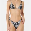 Bikini da donna a triangolo con stampa leopardata