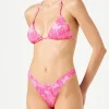 Bikini da donna a triangolo con stampa toile de jouy