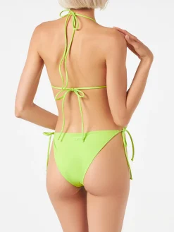 Bikini da donna a triangolo verde lime