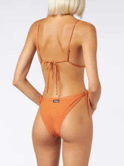 Bikini da donna a triangolo lurex