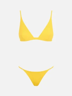 Bikini da donna a triangolo giallo
