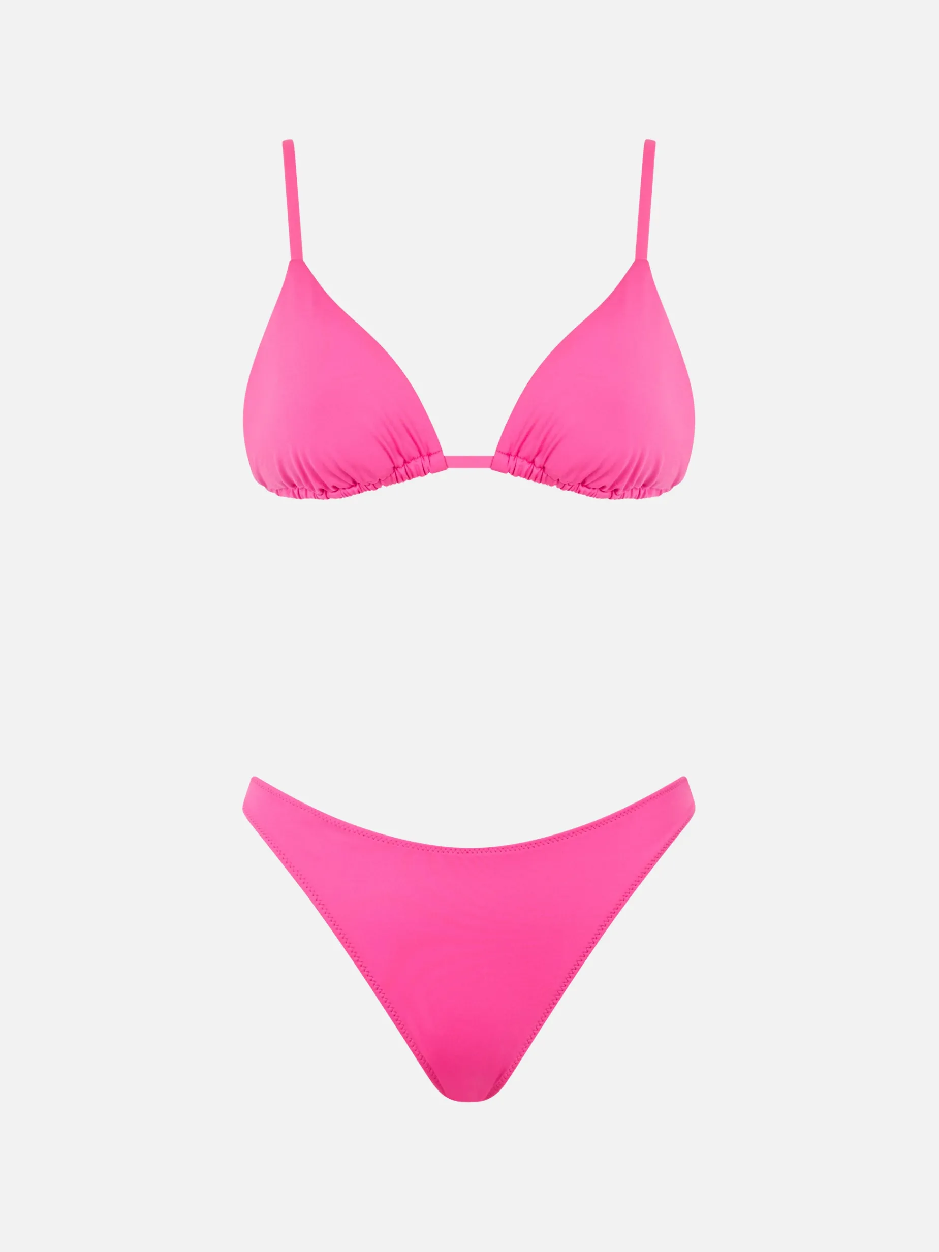 Bikini da donna a triangolo fucsia