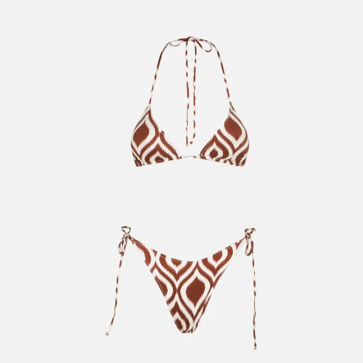 Bikini da donna a triangolo con fantasia