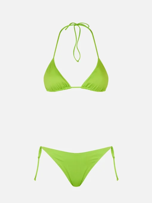 Bikini da donna a triangolo verde lime