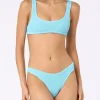 Bikini da donna azzurro classico crinkle Naima Elise