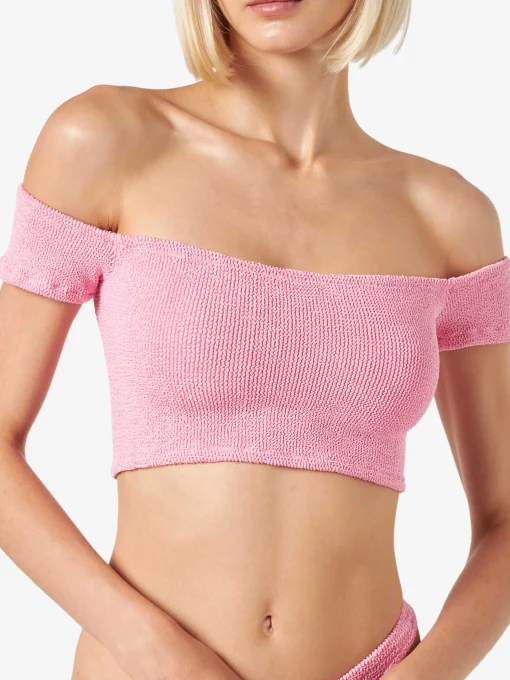 Bikini da donna crinkle spallina larga