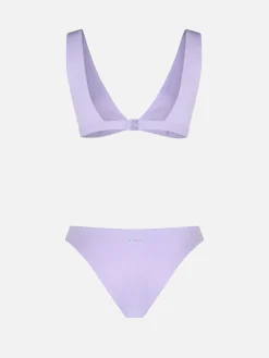 Bikini da donna lilla termosaldato con scollo a V Ofelia Reanna