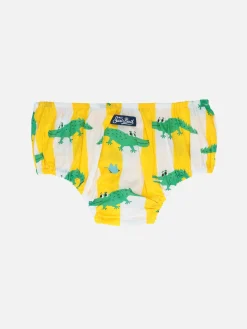 Blommers Pimmy da neonata con stampa coccodrilli