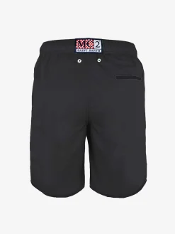 Boardshort tinta unita nero