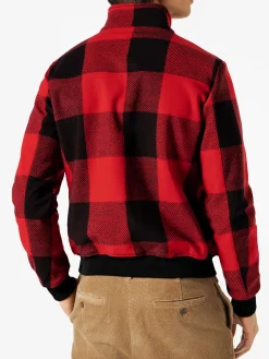 Bomber da uomo di mezza stagione a quadri