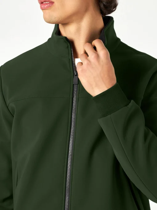 Bomber da uomo di peso medio verde militare