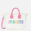Borsa a mano Colette Sponge in spugna con patch multicolor