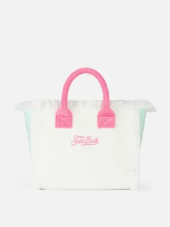 Borsa a mano Colette Sponge in spugna con patch multicolor
