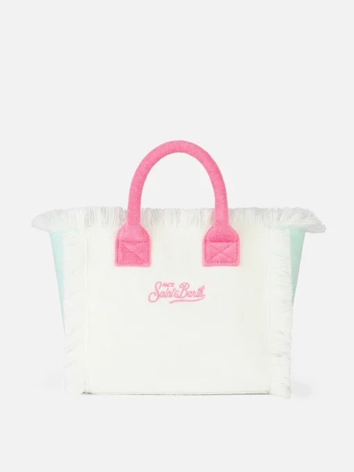 Borsa a mano Colette Sponge in spugna con patch multicolor