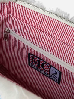 Borsa a mano Colette Sponge in spugna con patch multicolor